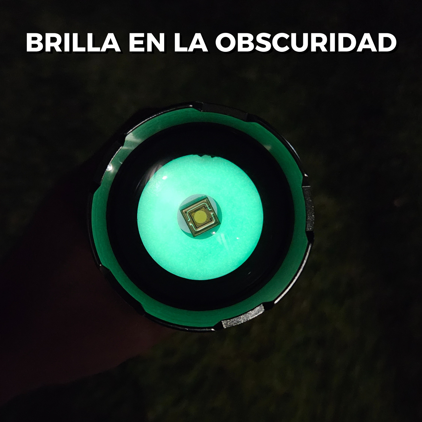 Lampara Tactica Ultra Potente Laser Led Circular 6 pilas 18650 incluidas