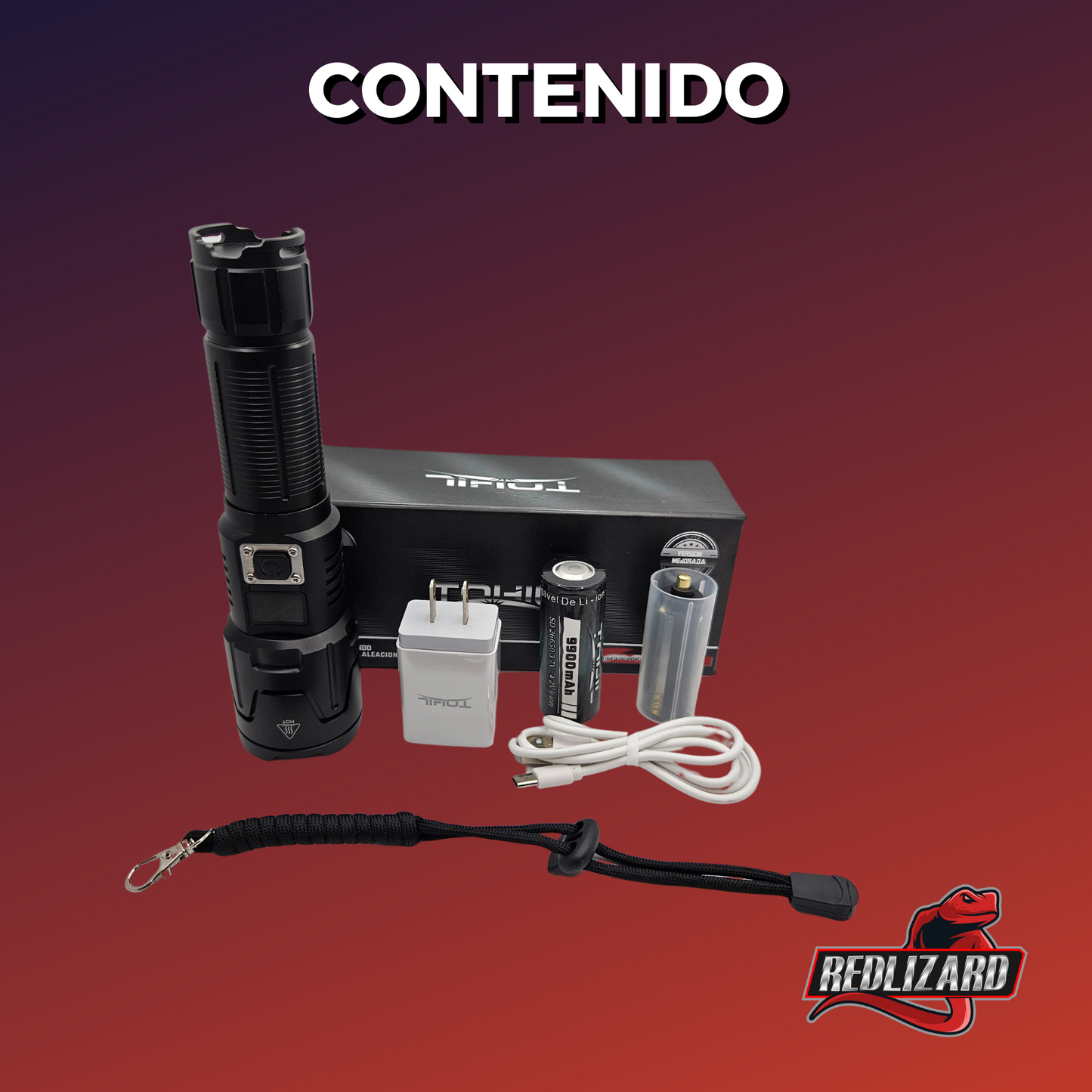 Lampara Tactica Super Potente Led P90 Recargable