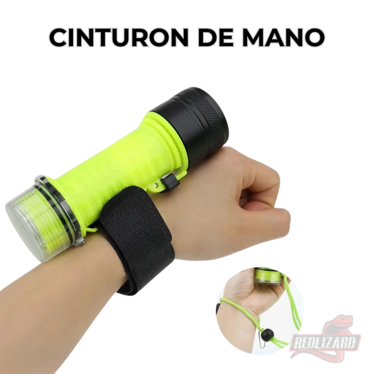 Lampara Buceo Sumergible Recargable Usb C Doble Led