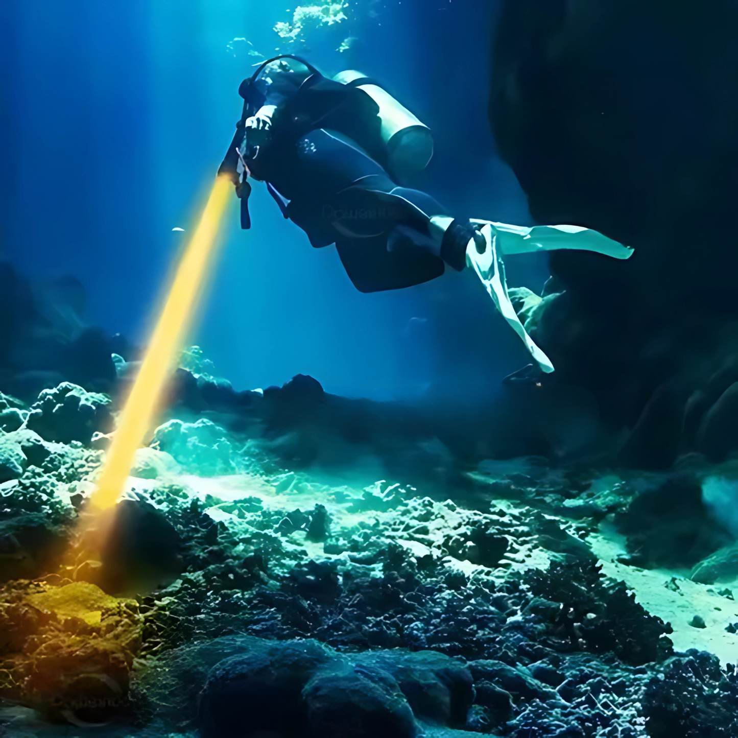 Lampara Buceo Sumergible Recargable Usb C Doble Led