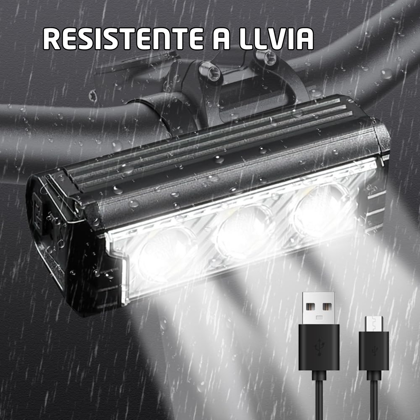 Lampara Bicicleta Frontal Recargable Led Ultra Potente