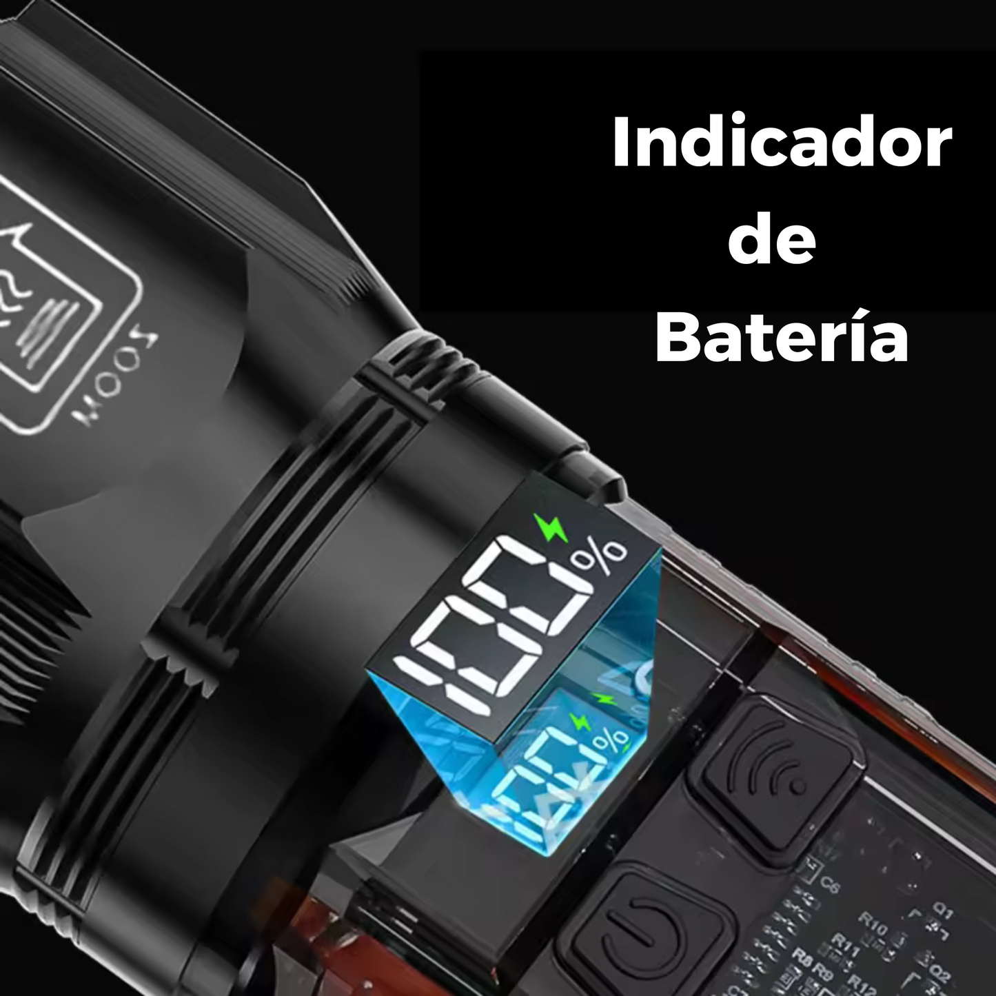 Lampara Tactica Solar Modo Torreta De Policia Power Bank X46