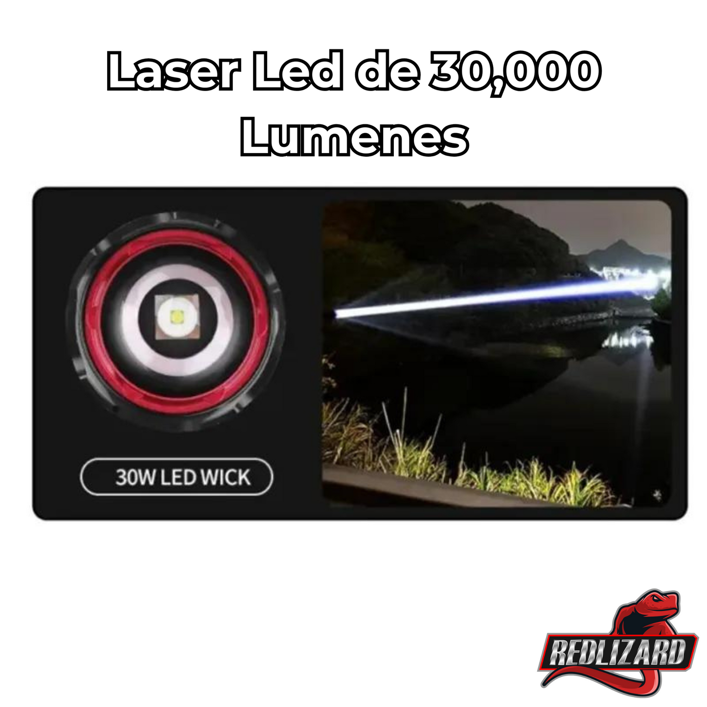 Lampara Recargable Ultra Potente 30,000 Lumenes
