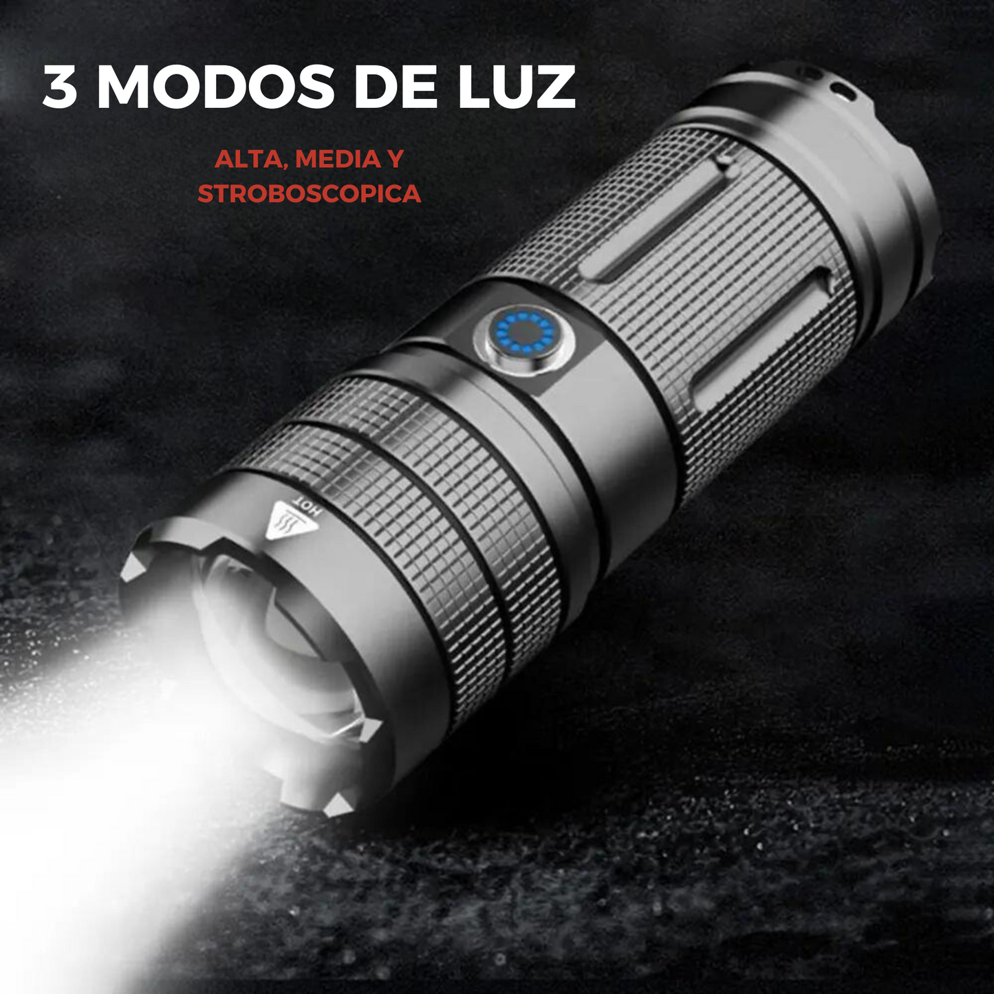 Lampara Recargable Usb Laser Led 30,000 Lumenes Y Power Bank