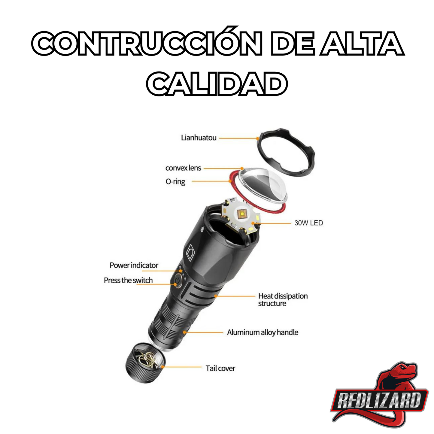 Lampara Recargable Ultra Potente 30,000 Lumenes