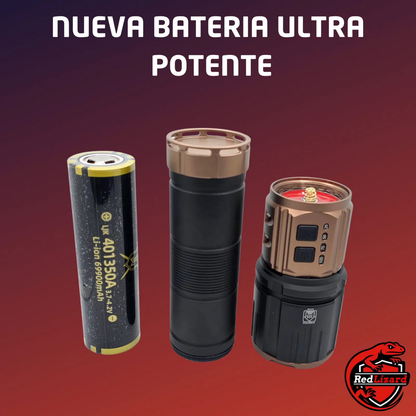 Lampara Mano Potente Recargable Laser Led Camping Senderismo