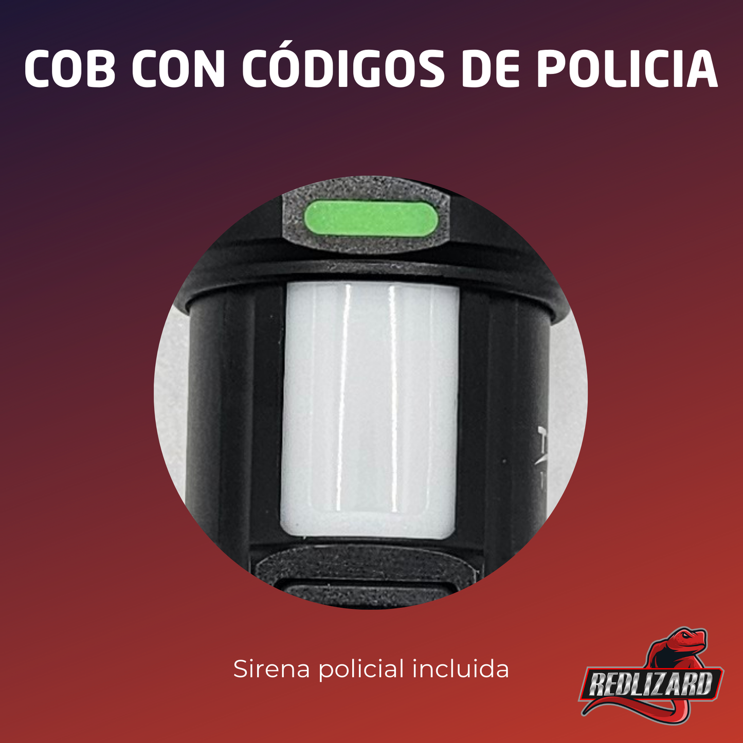 Lampara Policiaca Con Códigos Y Sirena De Emergencia