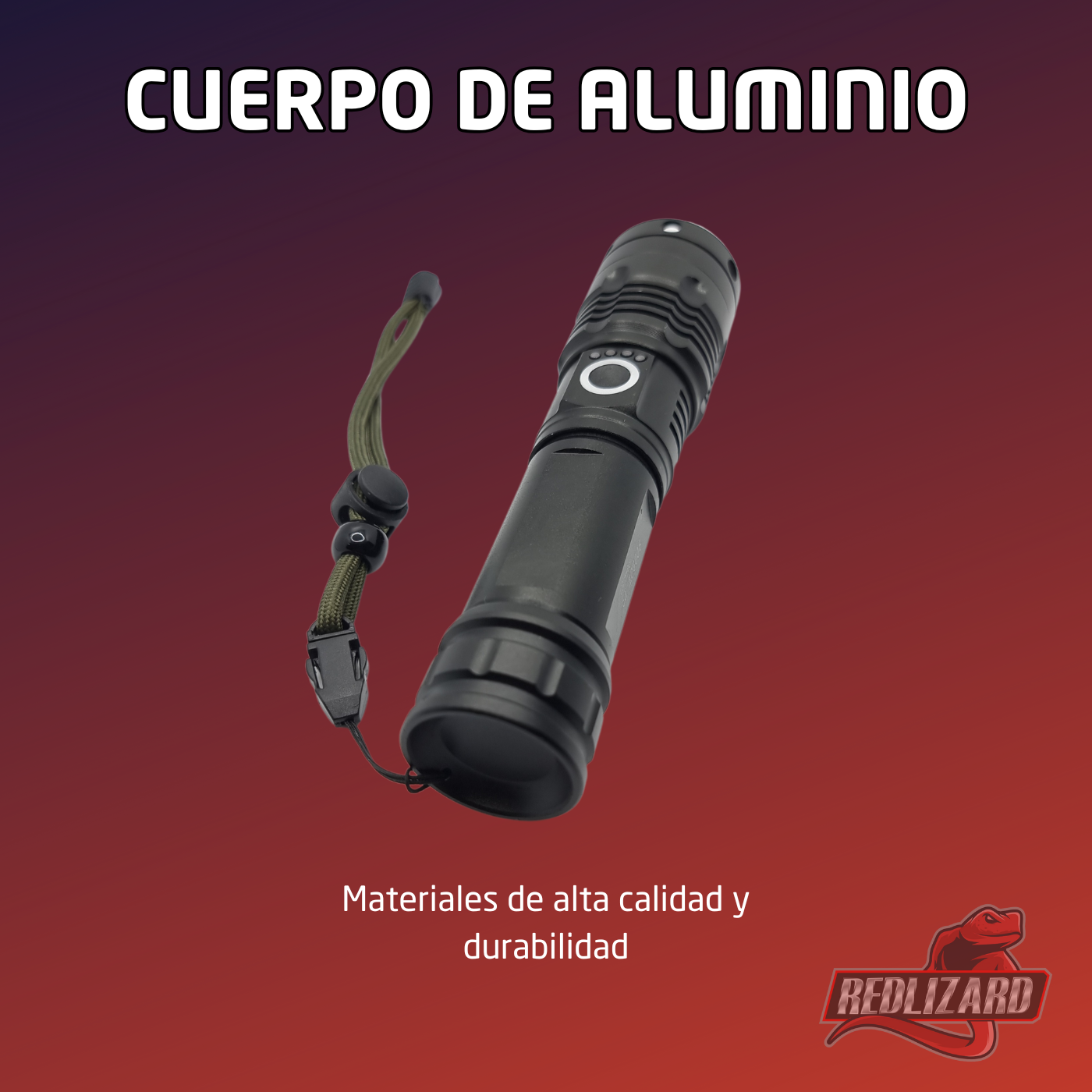 Lampara Tactica Recargable Led Potente Militar AL-102