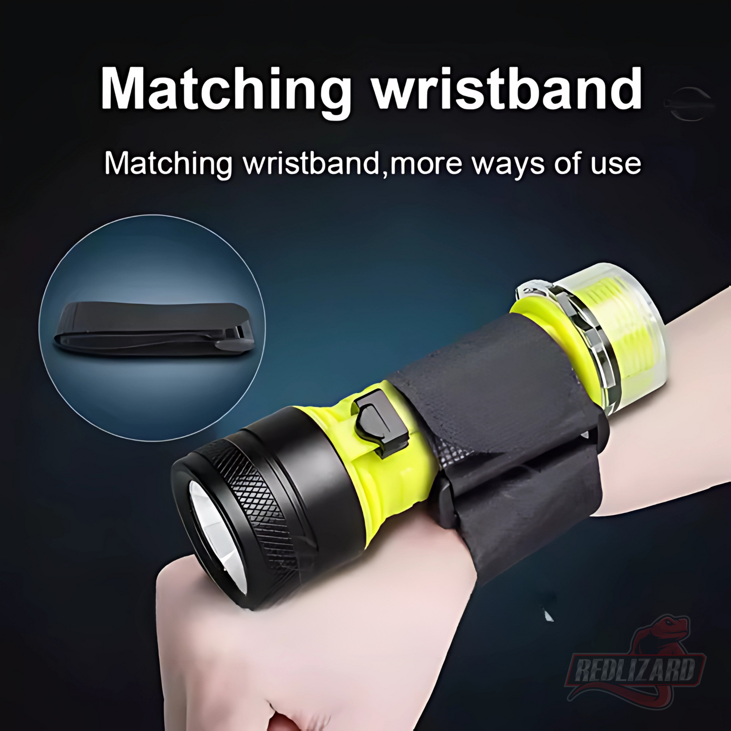 Lampara Buceo Sumergible Recargable Usb C Doble Led