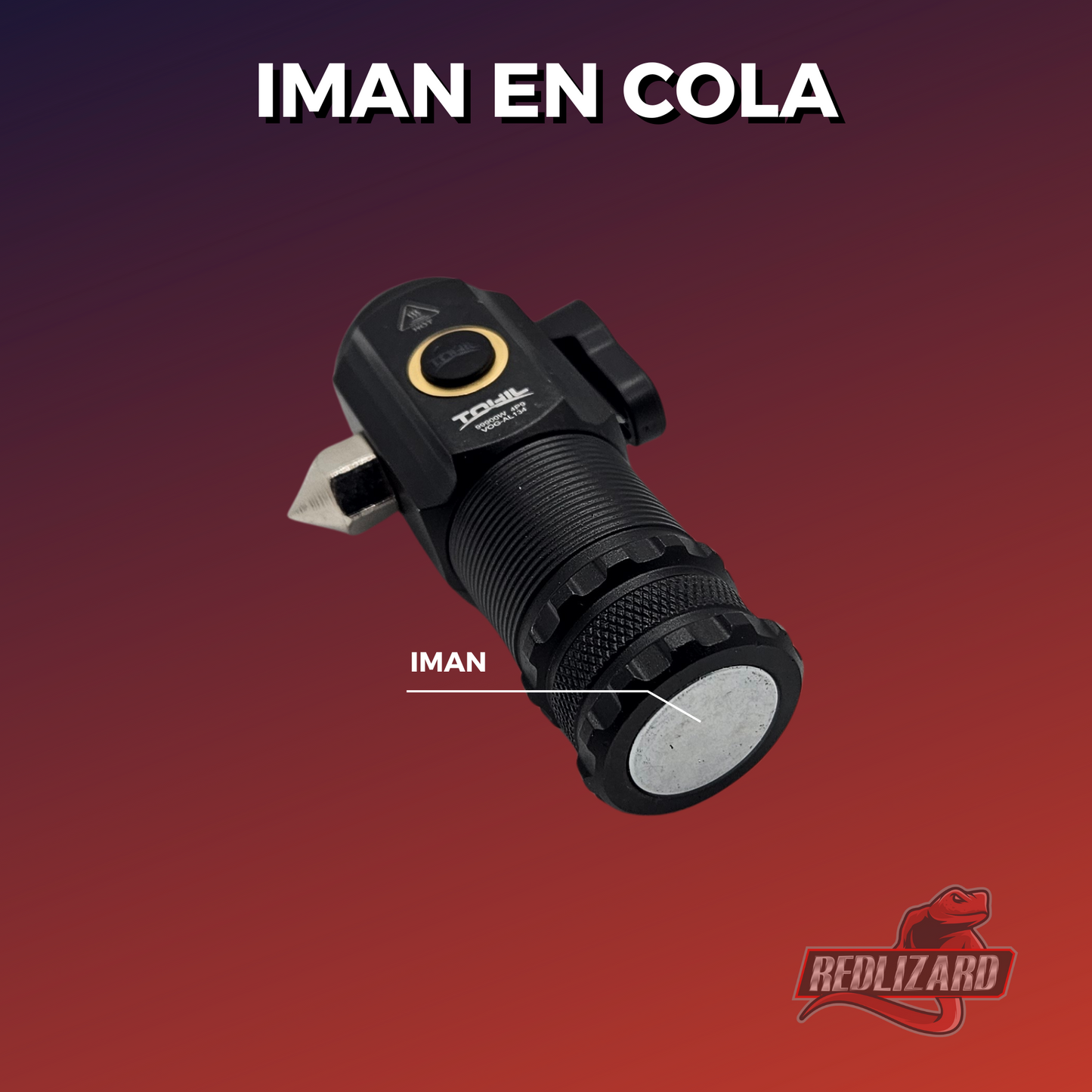 Lampara Ultrapotente Recargable Para Emergencias Con Rompevidrios