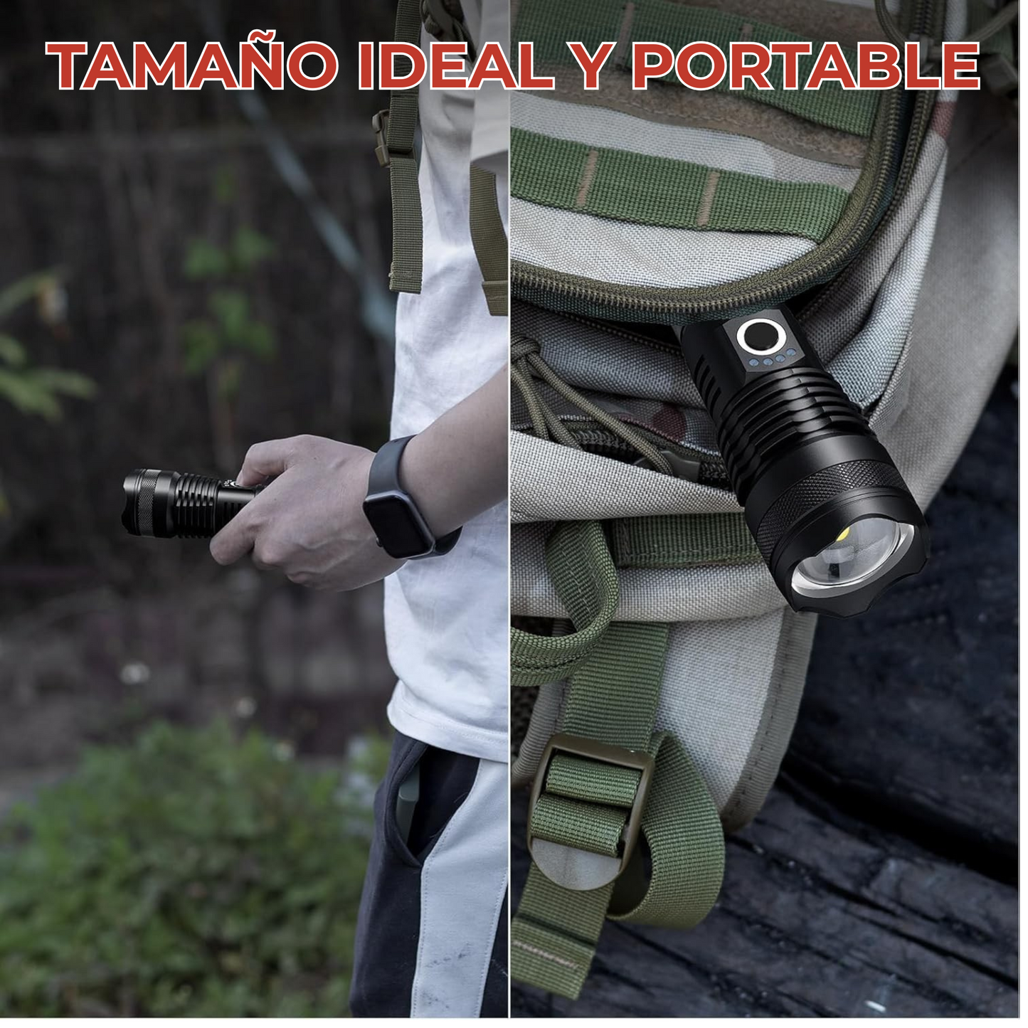Lampara Led Potente 5000 Lumens 5 Modos Luz Grado Militar