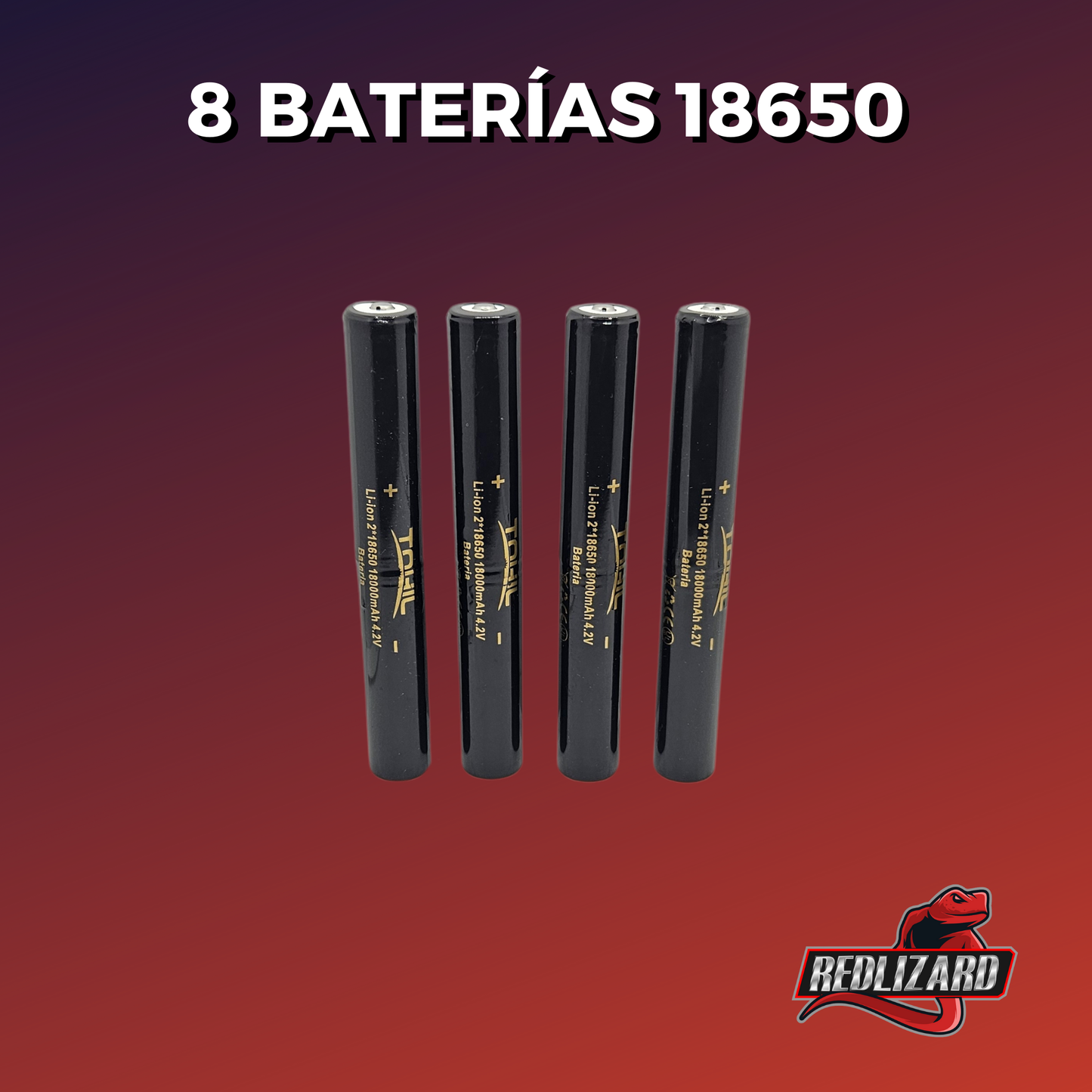 Lampara Tactica Recargable Ultra Potente Led Laser 8 X 18650