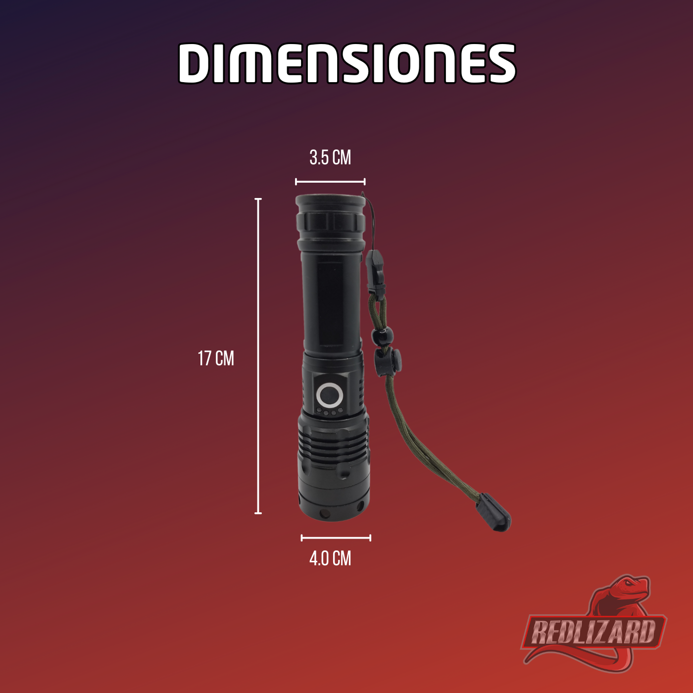 Lampara Tactica Recargable Led Potente Militar AL-102