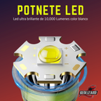 Linterna Táctica Recargable Redlizard 668 Amarilla 10000 Lm Luz Blanca 400m Blanco Amarillo
