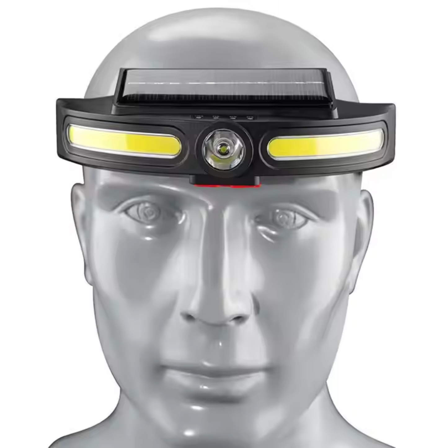 Lampara Solar De Cabeza Recargable Led Cob Y Zoom Usb C
