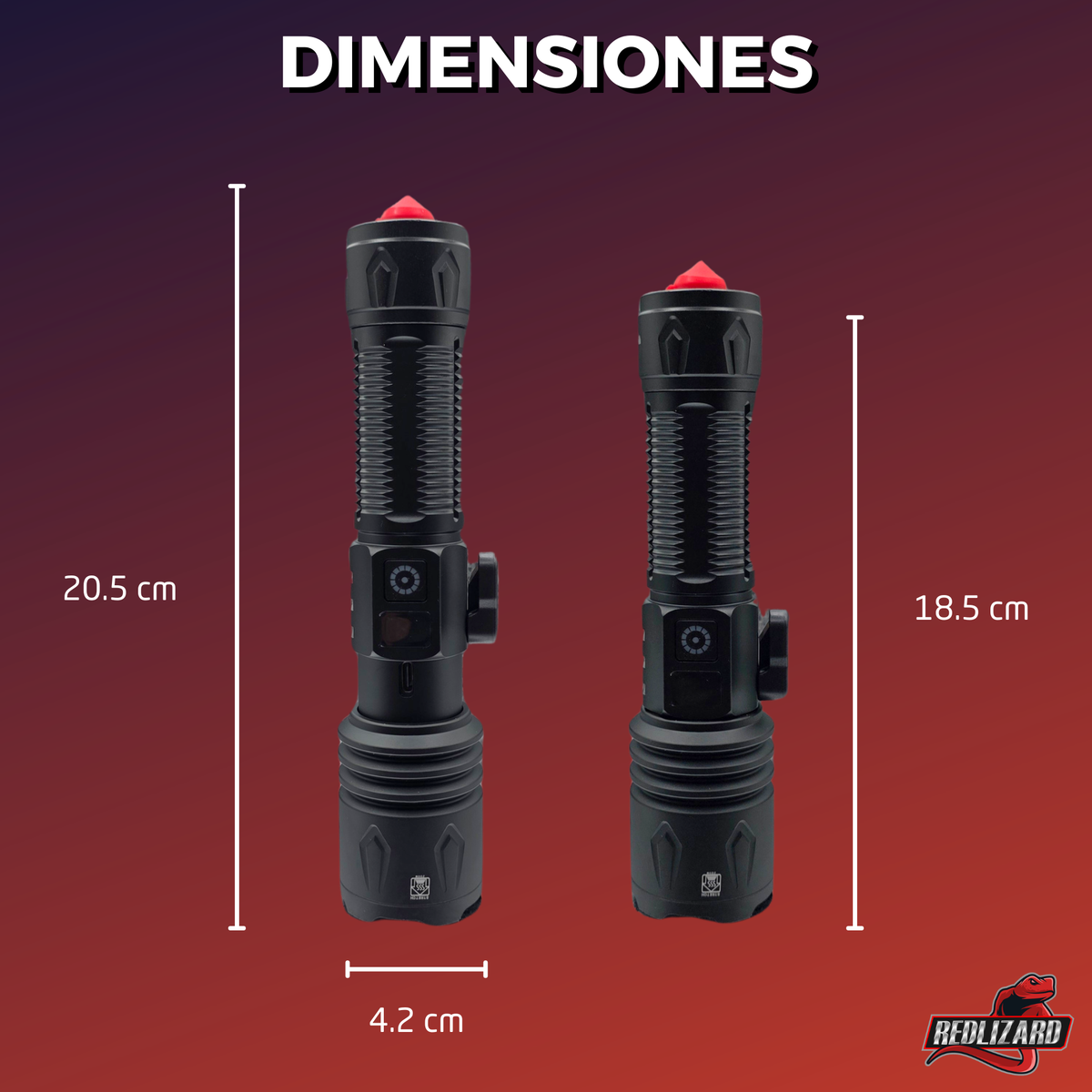 Linterna Tactica Recargable Lampara Led Potente Rompe Vidrio