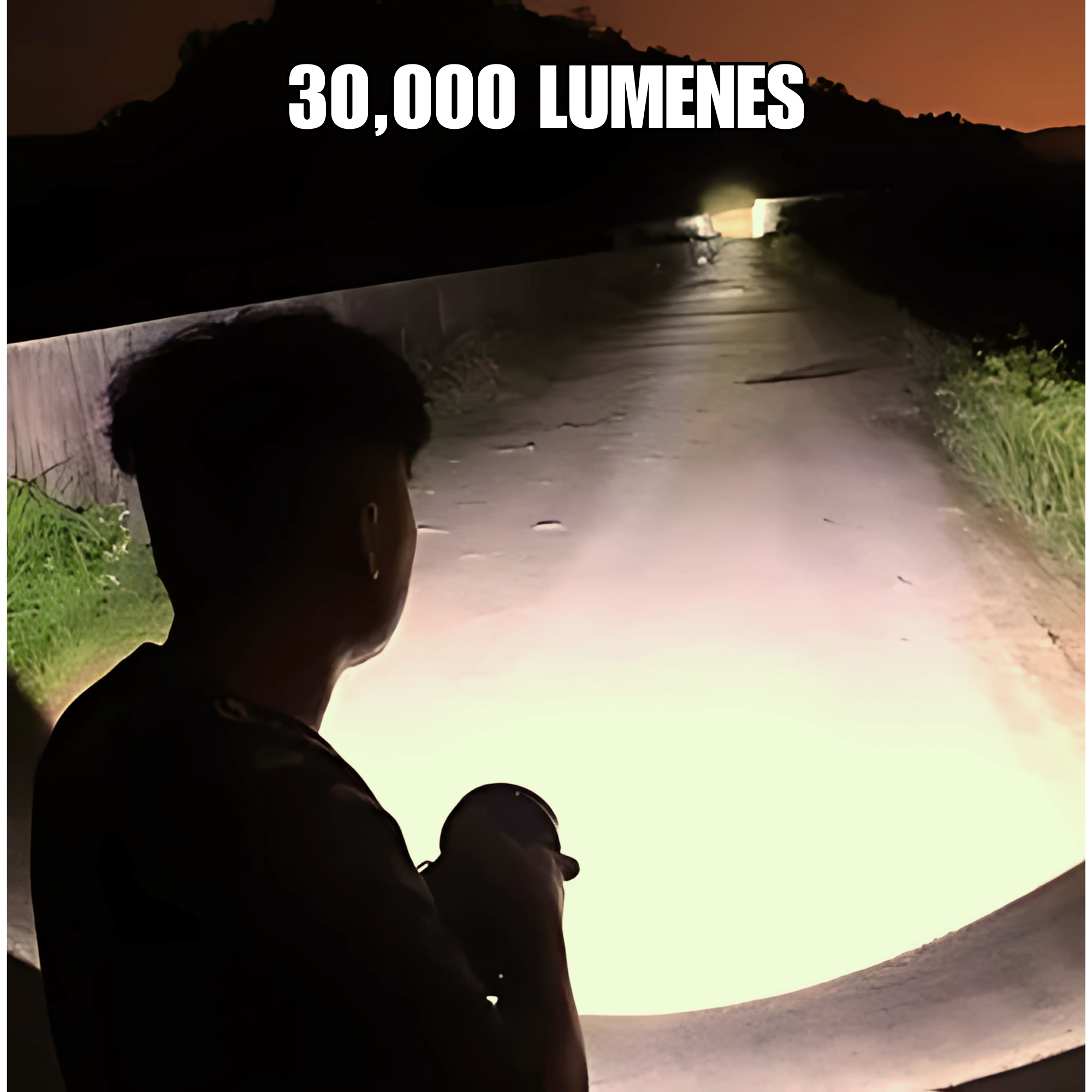 Lampara De Cacería De Luz Amarilla La Bestia Largo Alcance Cabeza Power Bank