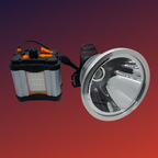 Linterna Faro Largo Alcance 50000 Lumens Caceria Bateria Usb Blanco Plateado