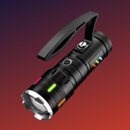 Lampara Tactica Largo Alcance Cob Trasero Agarradera Recarga