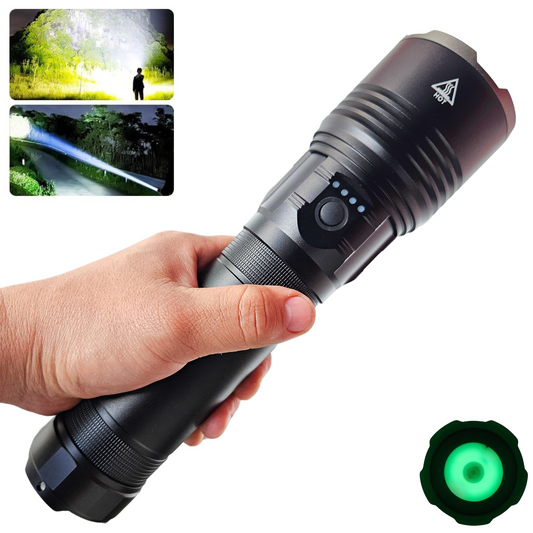 Lampara Tactica Ultra Potente Laser Led 30000 Lm Power Bank