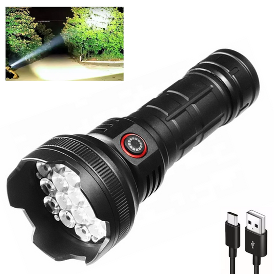 Lampara Recargable 19 Leds Ultra Potente 5 Modos Luz Tactica