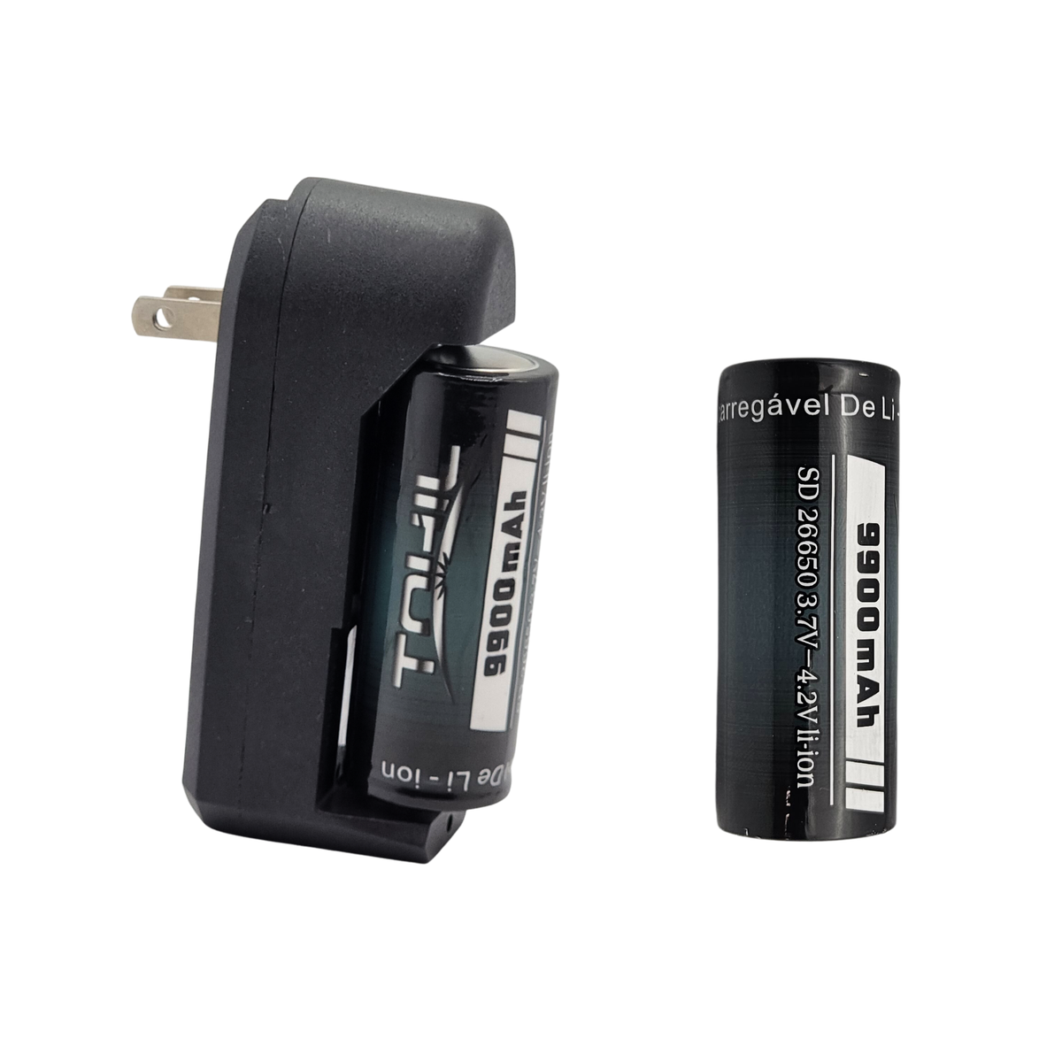 Cargador de pilas con pila 26650 3.7V 9900mAh