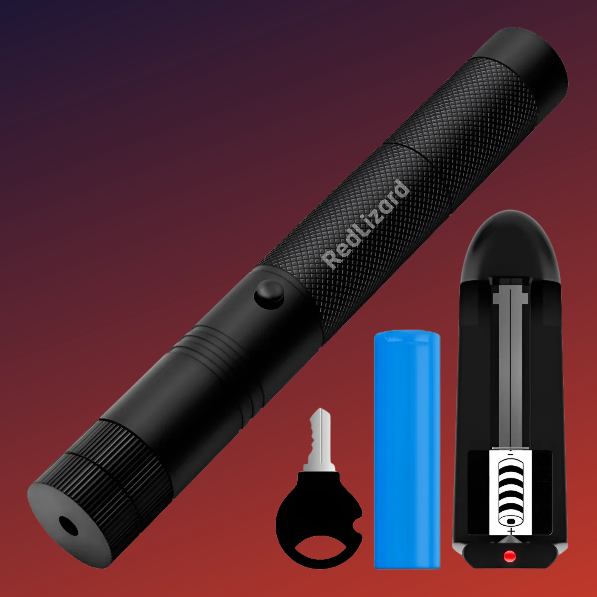 Puntero Laser Verde Ultra Potente Con Llave De Seguridad