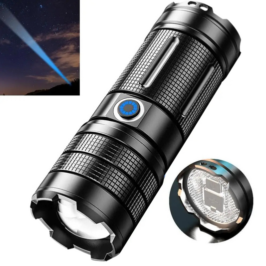 Lampara Recargable Usb Laser Led 30,000 Lumenes Y Power Bank