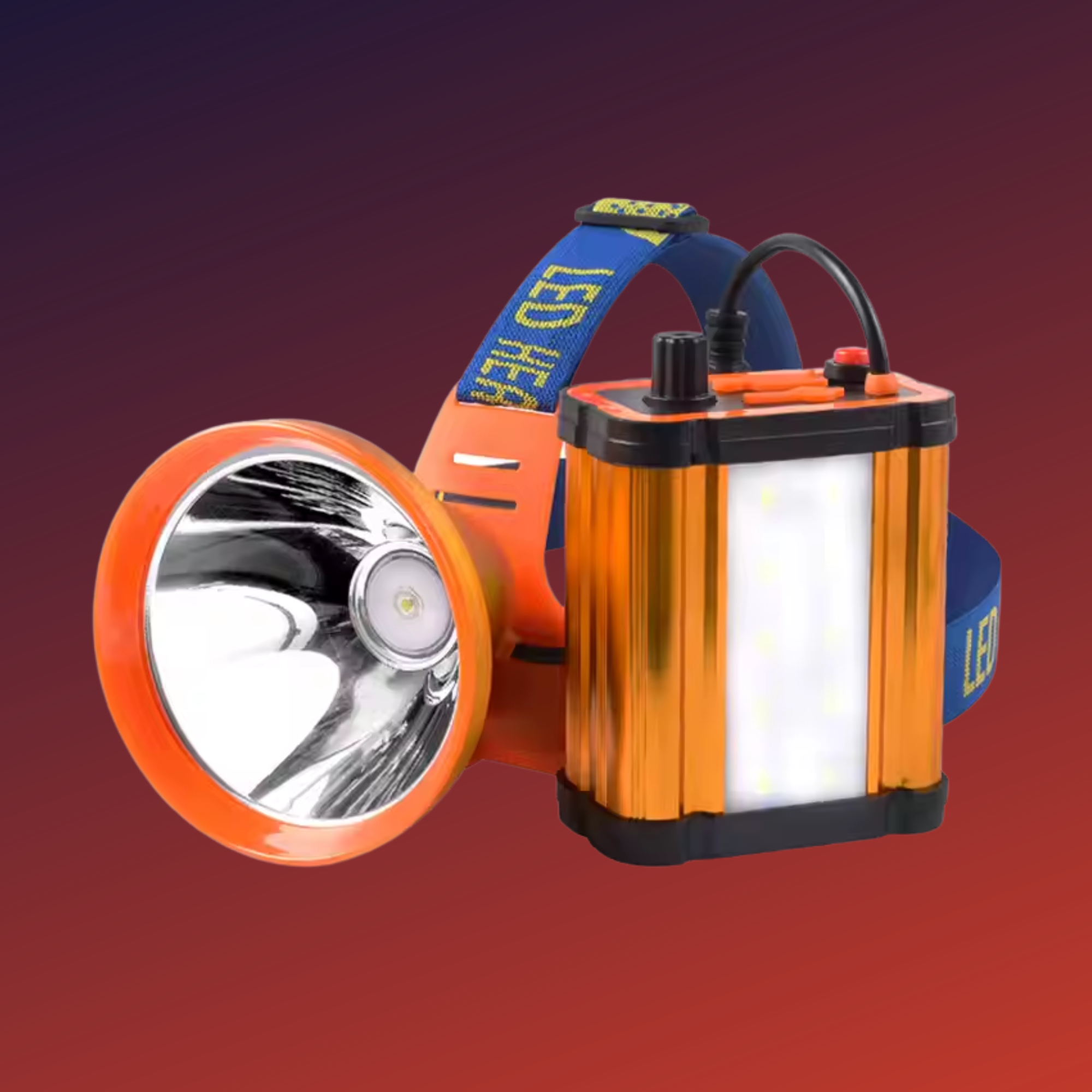 Lampara De Cacería De Luz Amarilla La Bestia Largo Alcance Cabeza Power Bank