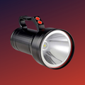 Lampara 50000 Lm Super Potente 2 Modos D Luz Cob Trasero Usb Blanco Negro