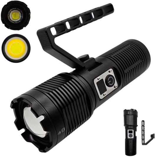 Lampara Recargable Led Ultra Potente Tactica De 30000 Lumens