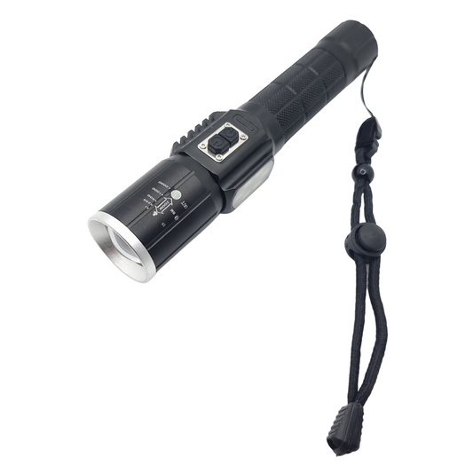 Lampara Tactica Militar Recargable Led T6 + Cob Modo Policia