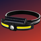 Lampara Solar De Cabeza Recargable Led Cob Y Zoom Usb C