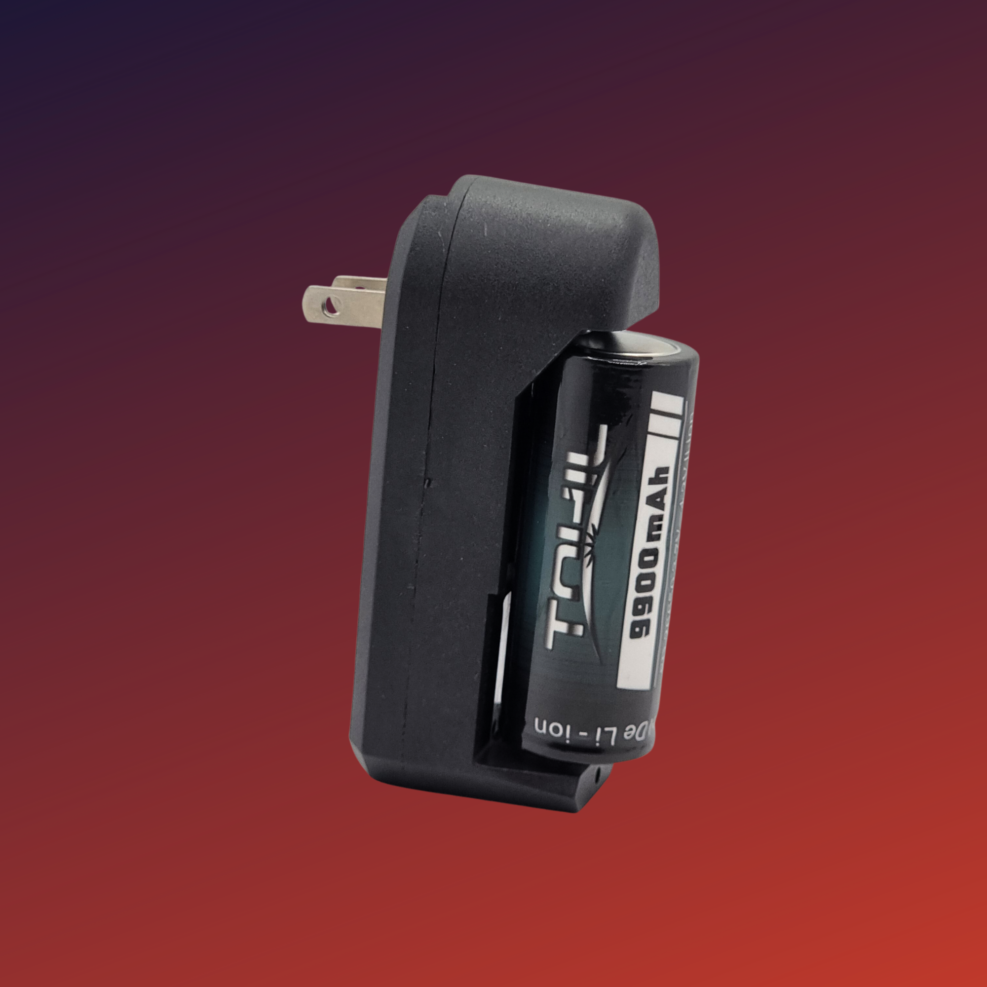 Cargador Con Batería Recargable 26650 3.7 - 4.2v 9900mah (2 pilas)