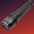 Lampara Led Recargable Tactica Laser Led De Mano Potente