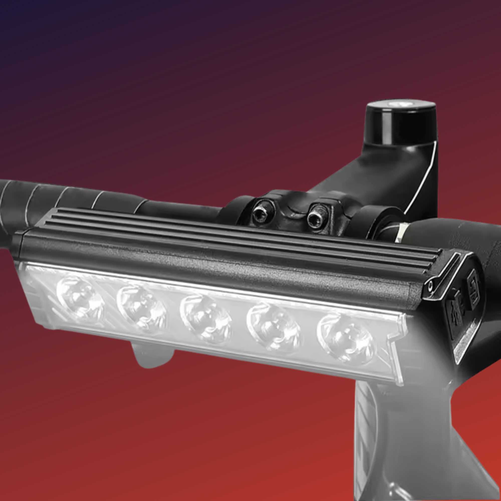 Lampara Para Bicicleta 5 Leds 5 Modos Iluminación Recargable