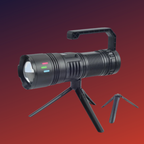 Lampara Tactica Potente Con Tripie Cacería Recargable 3 Leds