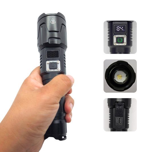 Lampara Tactica Super Potente Led P90 Recargable