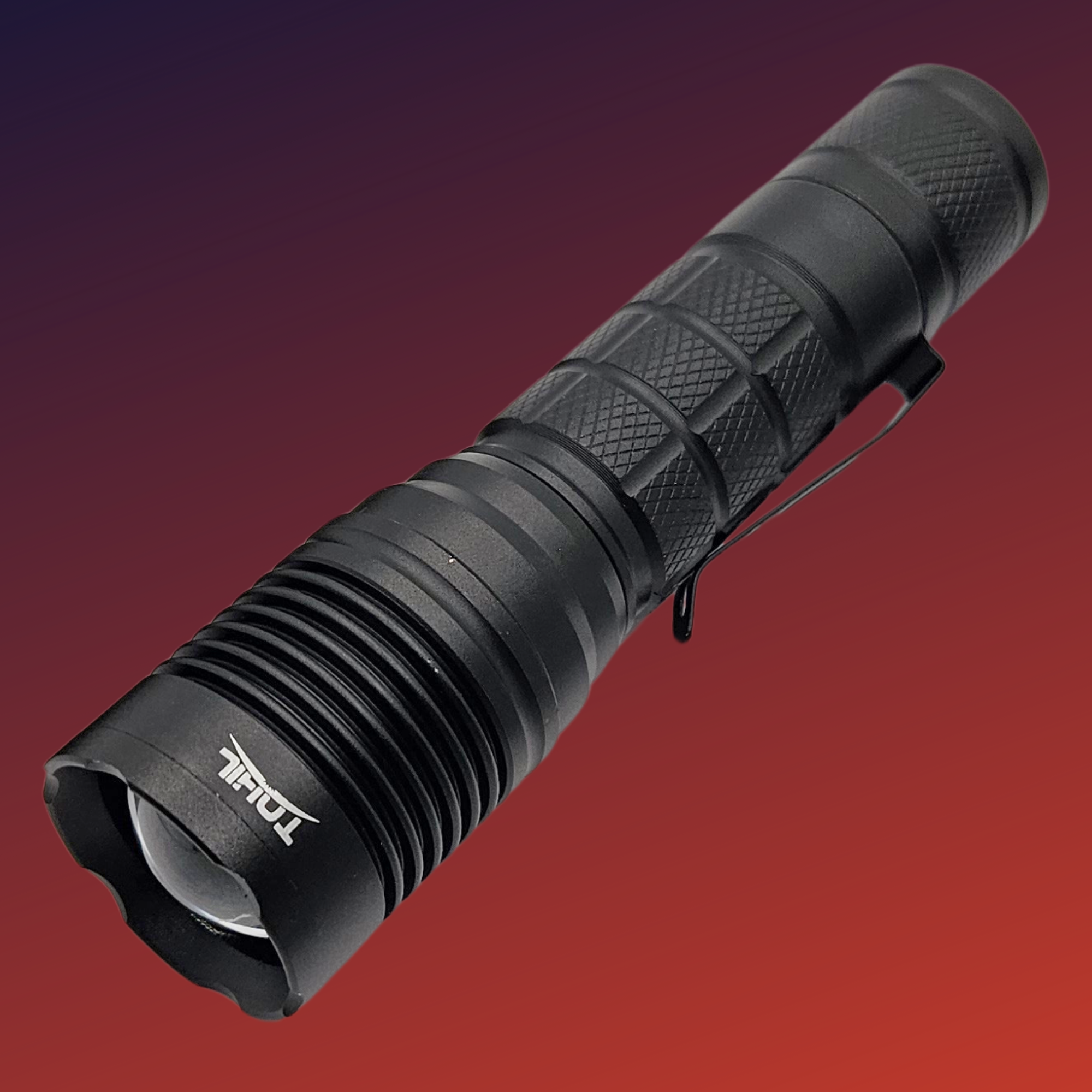 Lampara Tactica Led Recargable 10000 Lumenes Clip Seguridad