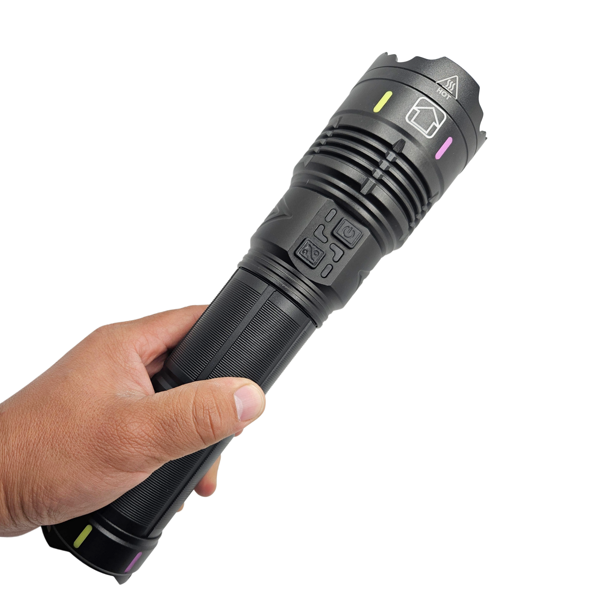 Lampara Tactica Recargable 8 Pilas 18650 5 Modos De Luz