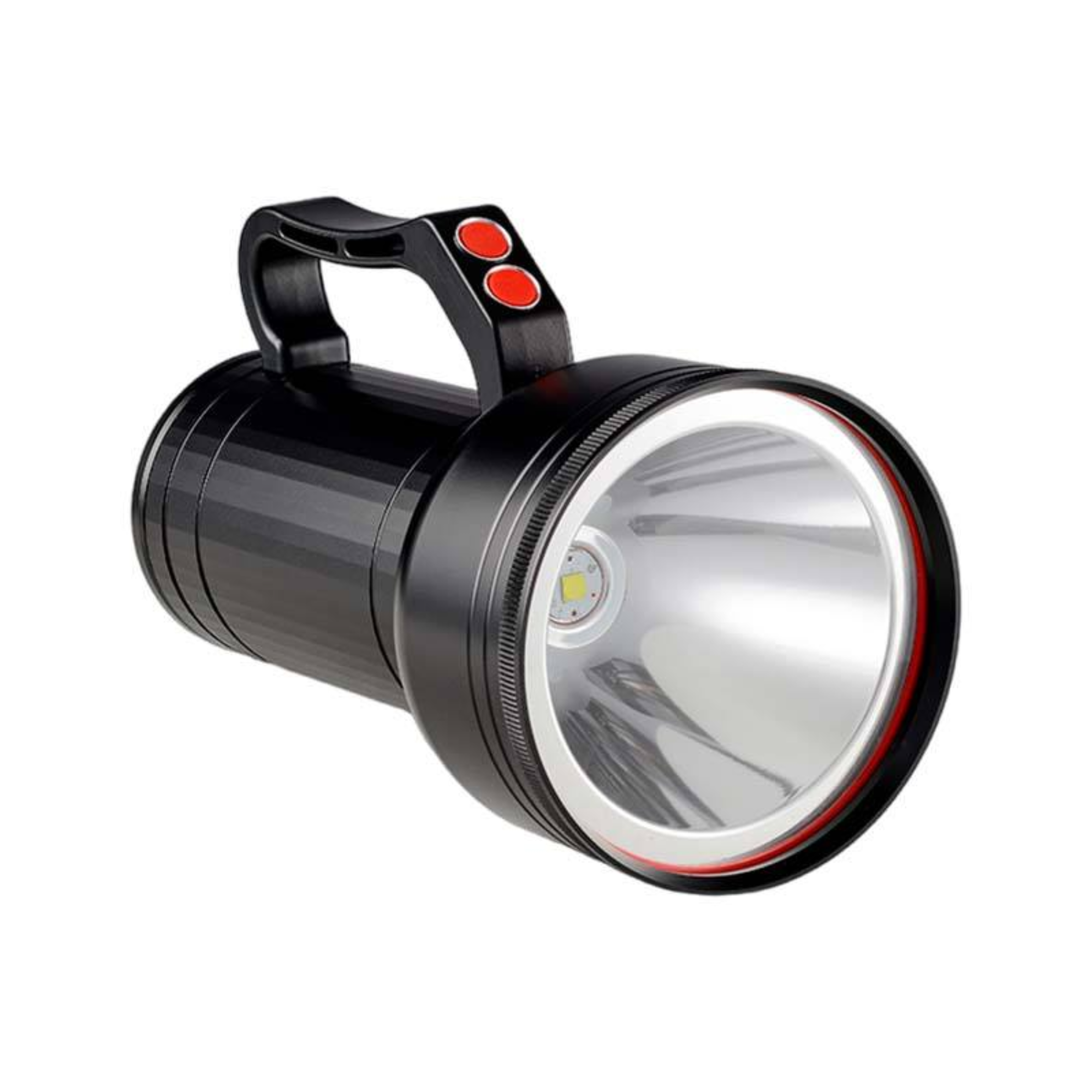Lampara 50000 Lm Super Potente 2 Modos D Luz Cob Trasero Usb Blanco Negro