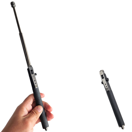 Baston Retractil 40cm Automático Seguridad Guardia Defensa