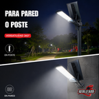 Lampara Solar Suburbana Alumbrado Residencial Tubo O Pared