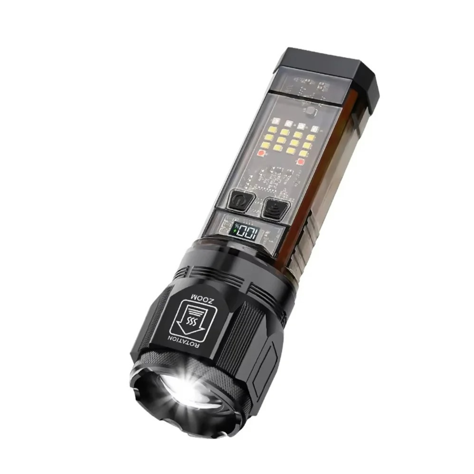 Lampara Tactica Solar Modo Torreta De Policia Power Bank X46