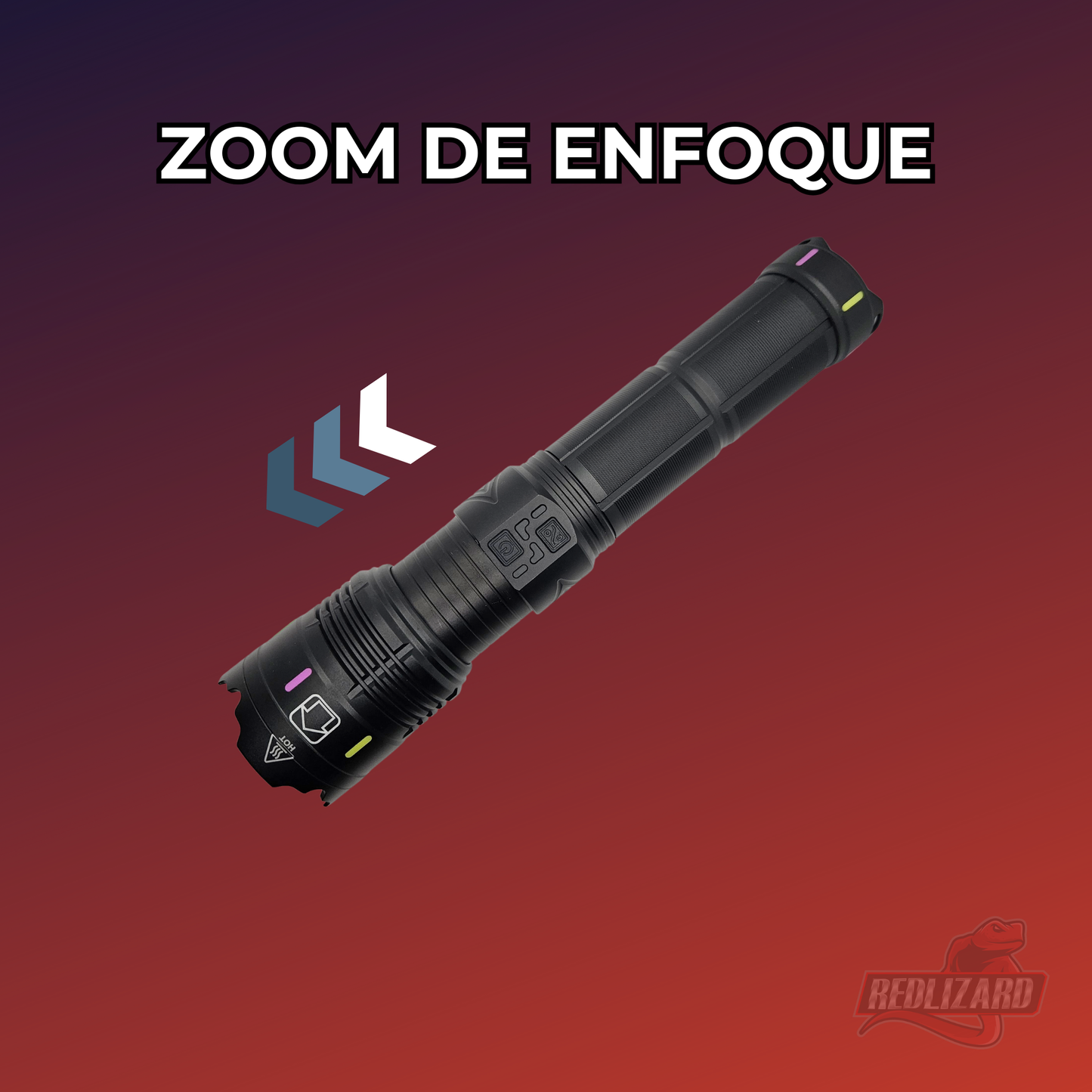 Lampara Tactica Recargable 8 Pilas 18650 5 Modos De Luz