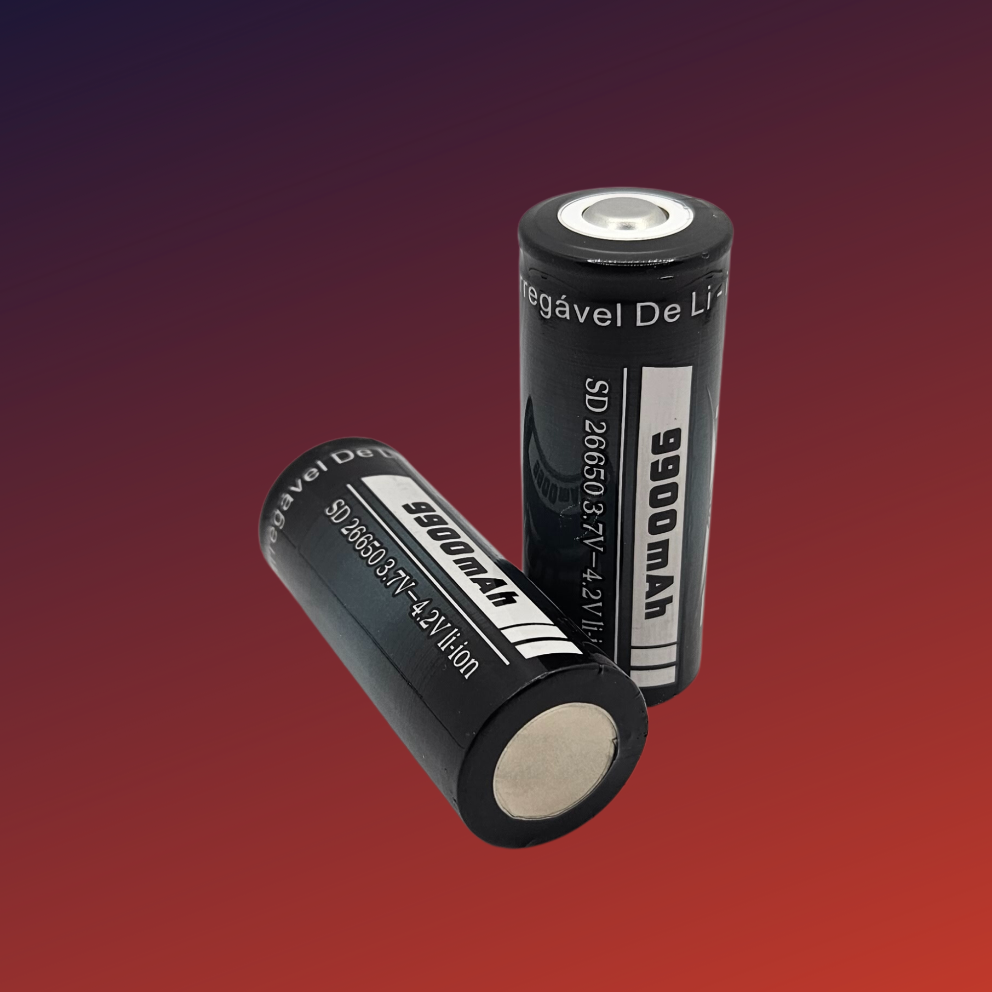 Bateria Pila Recargable 26650 3.7/4.2v 9900mah (2 Unidades)
