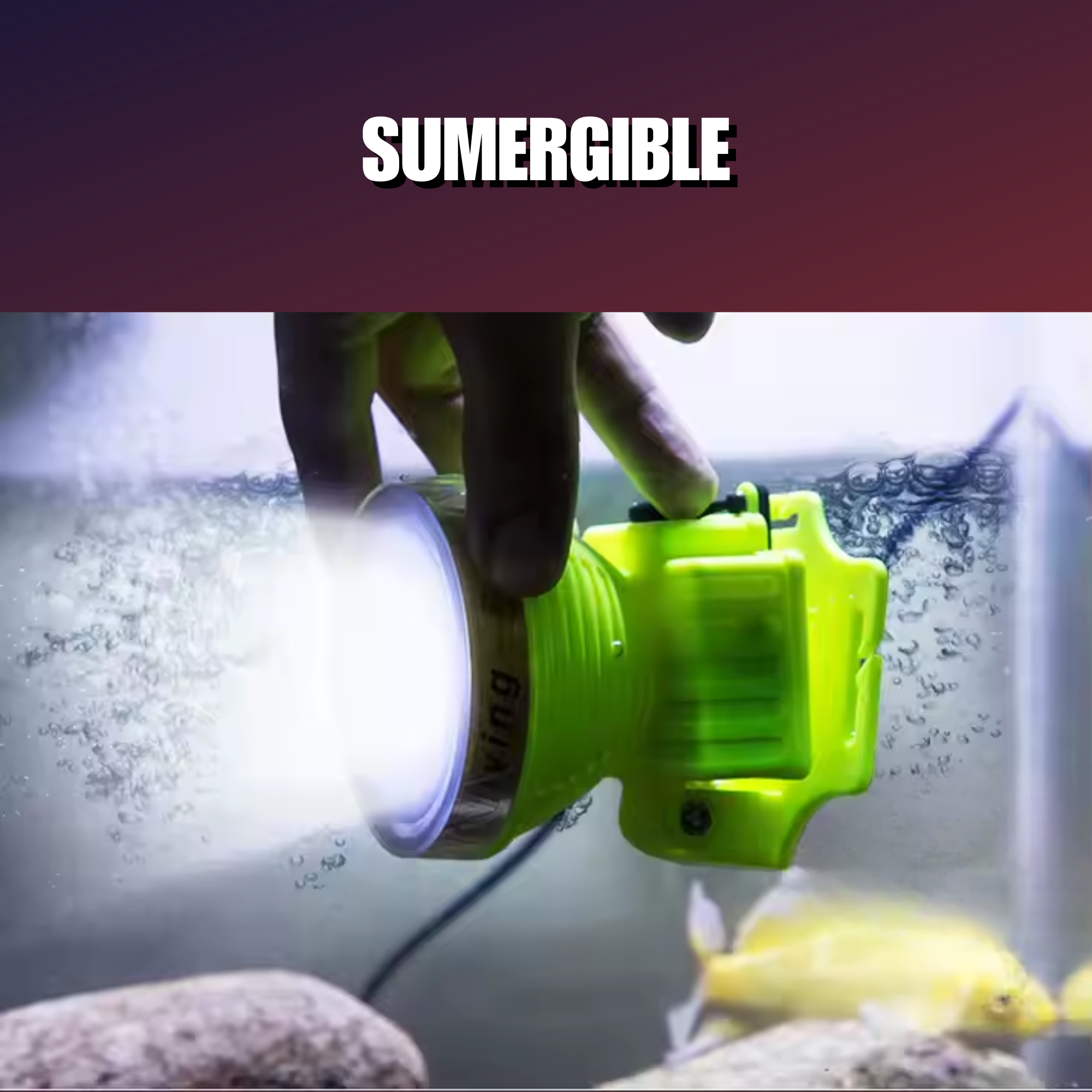 Lampara Para Buceo. Sumergible, Contra Agua. Recargable Led