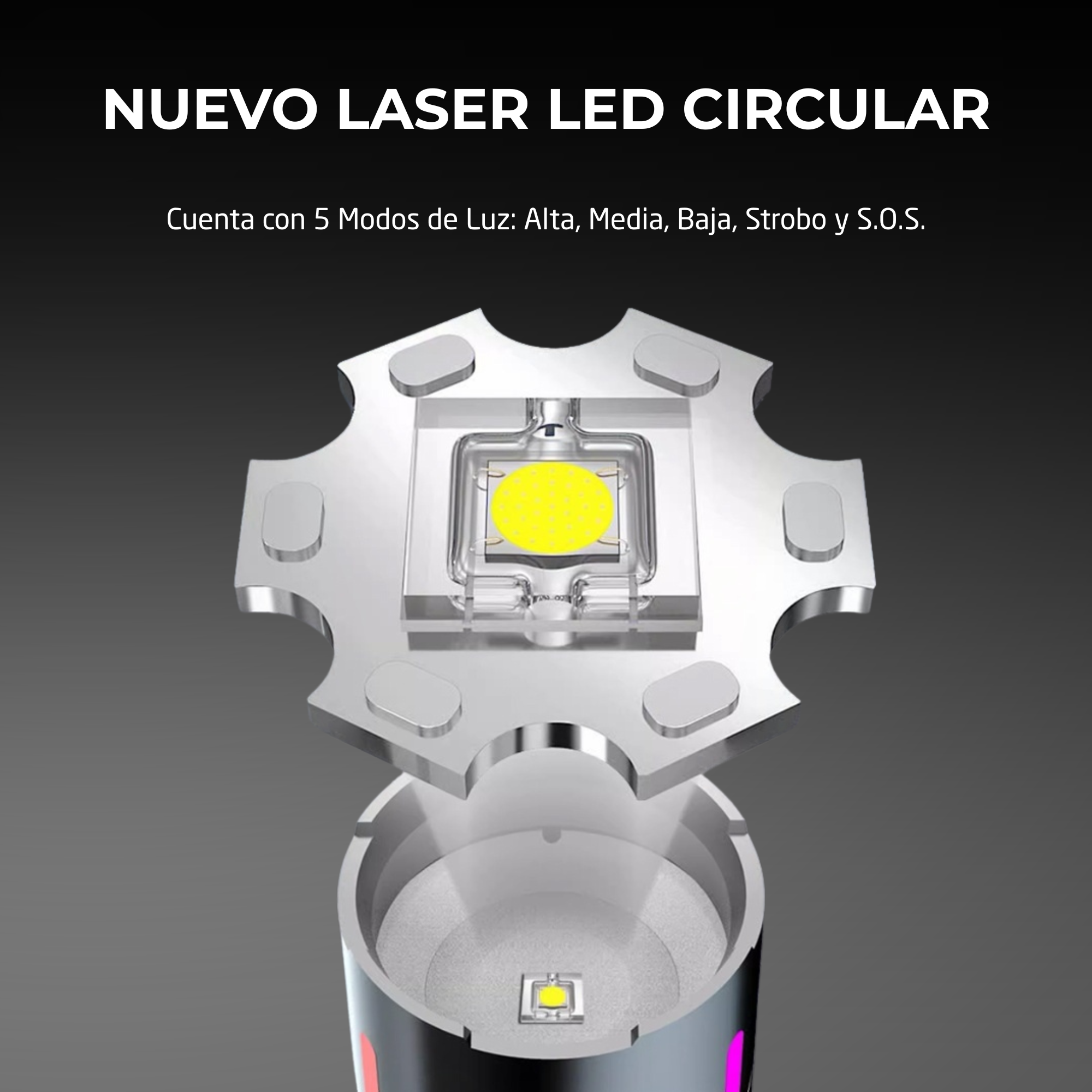 Rechargeable Laser LED Flashlight Ultra Powerful Zoom Power Bank