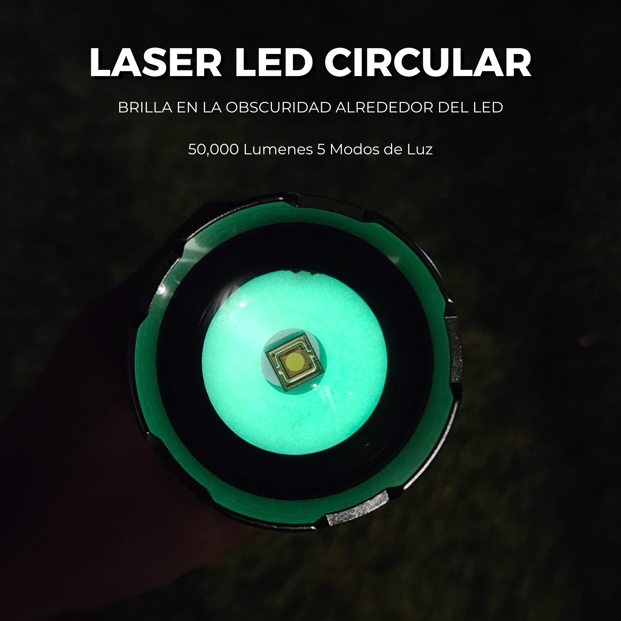 Lampara Tactica Ultra Potente 30,000 Lumenes Laser Led