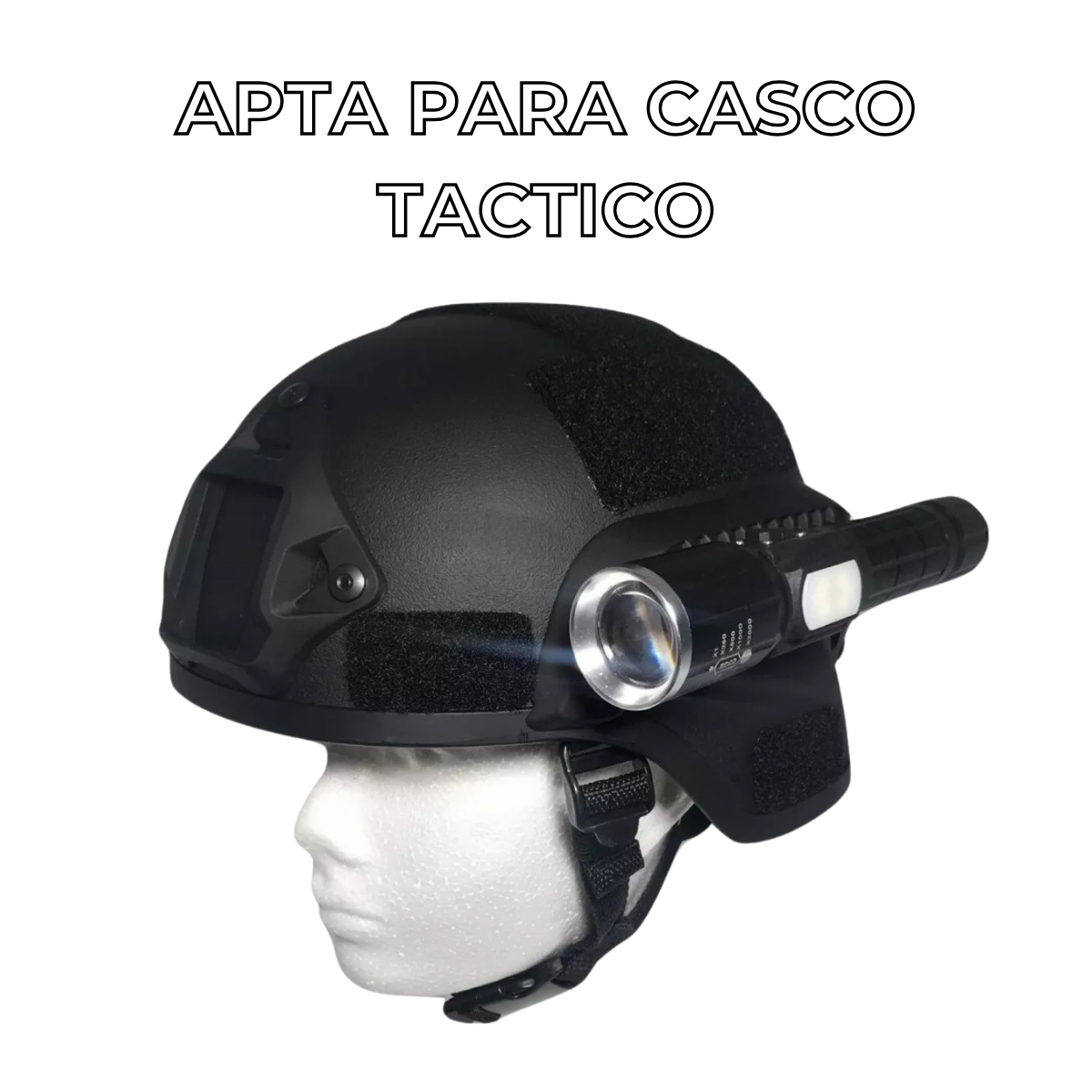 Lampara Tactica Militar Recargable Led T6 + Cob Modo Policia